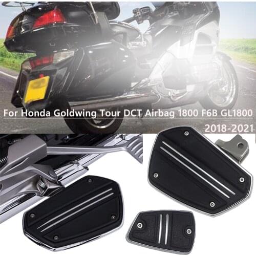 2 Sets Of Motorcycle Accessories Driver Footrest Adapter For Honda Goldwing Tour DCT Airbag 1800 F6B GL1800 2018-2021 Driver Ped