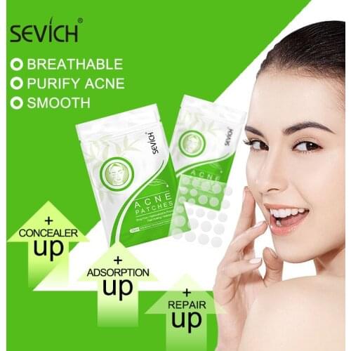 SEVICH 25PCS/Sheet Acne Patches Pimple Remover Tool Skin Care Invisible Acne Face Spot Scar Care Treatment Stickers Unisex