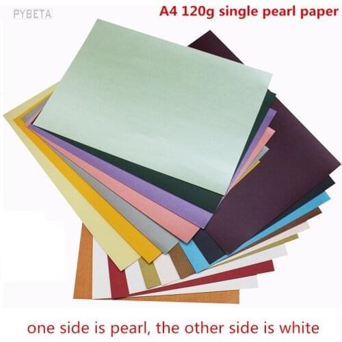 50sheets- 21x29.7cm A4 120gsm single surface pearl paper DIY Party Decorations Card Making Craft Paper