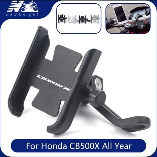 For Honda CB500X 2020 2021 All Year Motorcycle Mobile Phone Holder GPS Navigator Rearview Mirror Handlebar Bracket Accessories