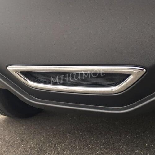 For Toyota C-HR 2017 2018 2019 Rear Bumper Central Brake Light Chrome Cover Surrounds CHR Exterior Trims