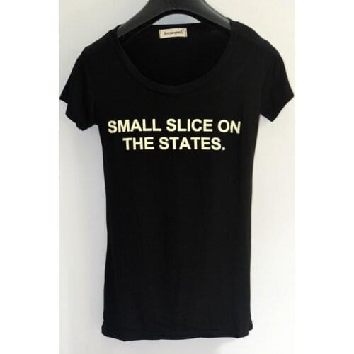 New summer women cotton Lycra soft comfortable leisure simple letter printing pattern round-neck girls casual T-shirt