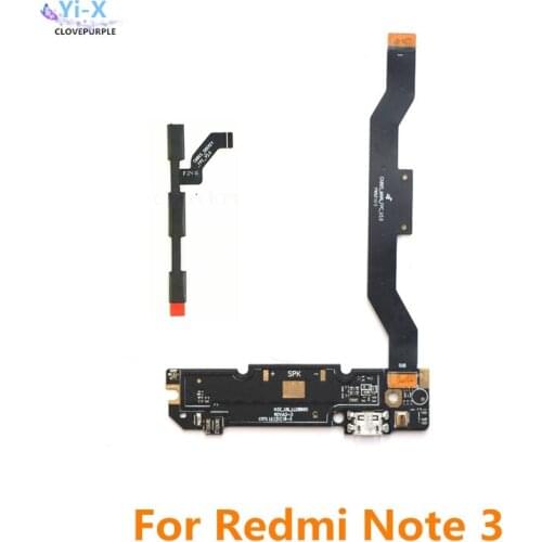 For xiaomi Redmi Note 3 Power Volume & USB Charging Dock Charging Board Flex Cable & MotherBoard Mainboard Cable Connector Flex