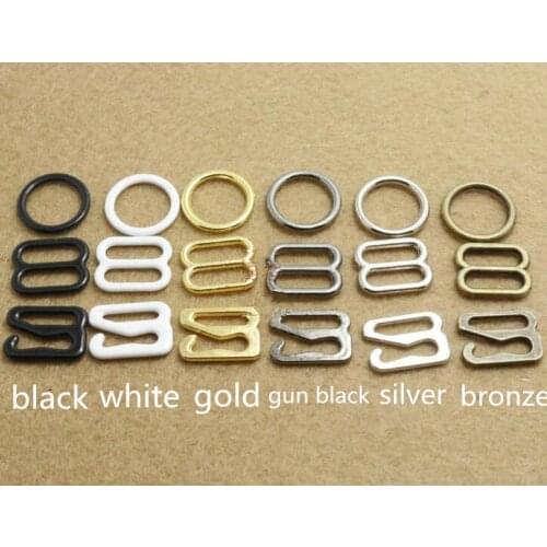 2017 Time-limited Buckles Metal 50sets Bra Strap Adjustment Buckle Rings Slides Hooks Invisible Underwear Lingerie 15mm&20mm