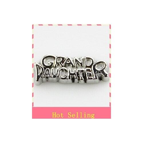 Hot selling grand daughter floating charm living glass floating memory locket