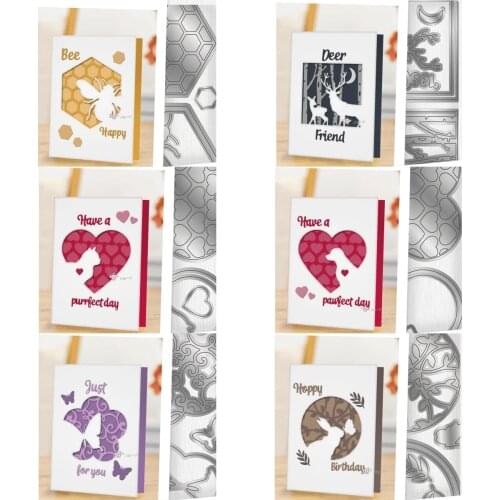 Piggy Craft metal cutting dies cut die mold Various shapes of frames Scrapbook paper craft knife mould blade punch stencils dies