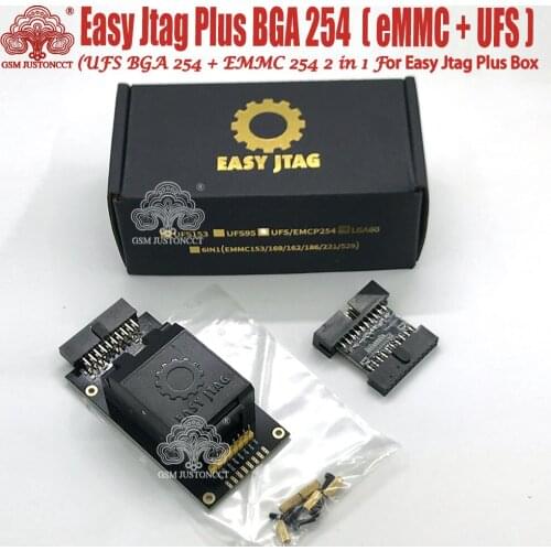 2021 Newest Original z3x Easy-Jtag Plus UFS BGA-254 Socket / EMMC 254( EMMC +UFS 2 IN 1 ) Adapter for EASY JTAG PLUS BOX work