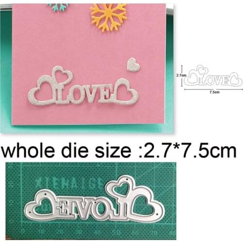 2021 new metal cutting dies cut die mold Heart Love Frame decoration Scrapbook paper craft knife mould blade punch stencils dies