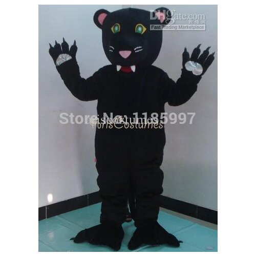 NEW HOT SALE black panther cartoon Mascot Costume Fancy Dress Animal mascot costume free shipping