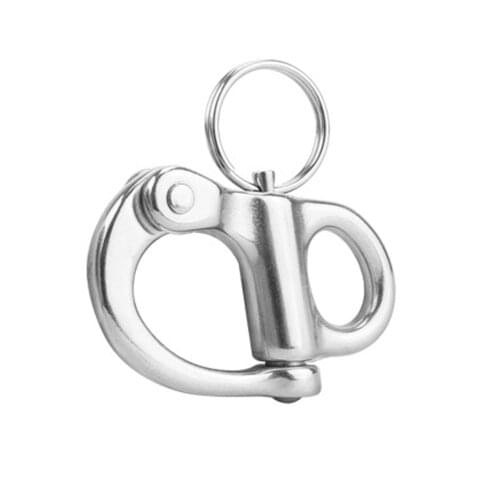 Stainless Steel 316 Rigging Sailing Fixed Bail Snap Shackle Fixed Eye Snap Hook Sailboat Sailing Boat Yacht Outdoor Living