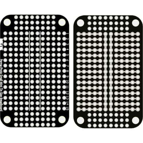 Perma-Proto Small Mint Tin Size Breadboard PCB Prototype Board for Arduino (Pack of 5)