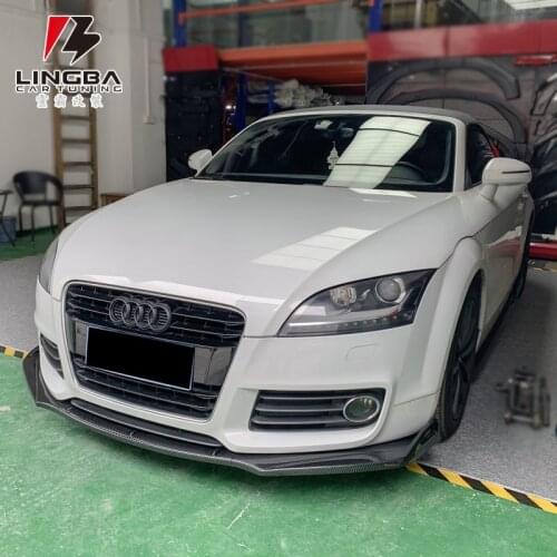 Suit For Tt Audi Shovel Lip Bar Piano Black Anti-collision Chin Front Face Decoration Modification