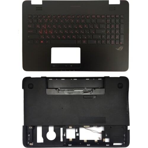 Russian backlit laptop keyboard for Asus GL551 GL551J GL551JK GL551JM GL551JW GL551JX GL551V Palmrest Upper/Bottom case cover