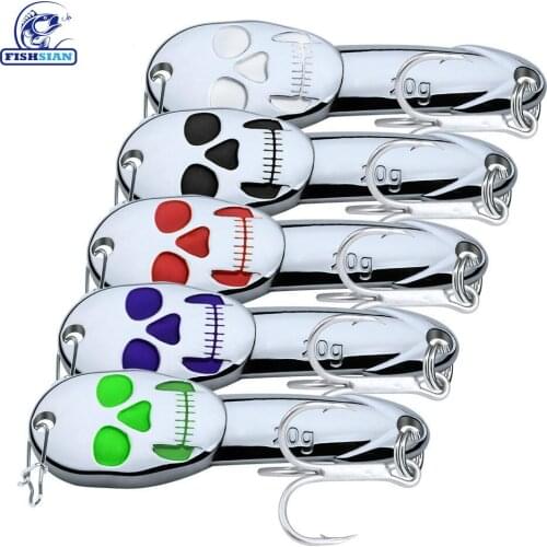 FISHSIAN VIB Metal Fishing Lure Fake Bait 20G Bass Fishing Spoon Jigging Tackle Saltwater Lures Whopper Trolling Lure Metal Jig