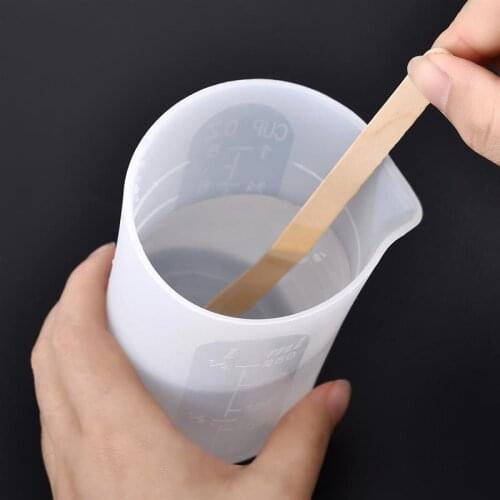 250ML/350ML Silicone Measuring Cup For DIY Crystal Epoxy Resin Glue UV Resin Jewelry Making Tools Kitchen Measuring Tools