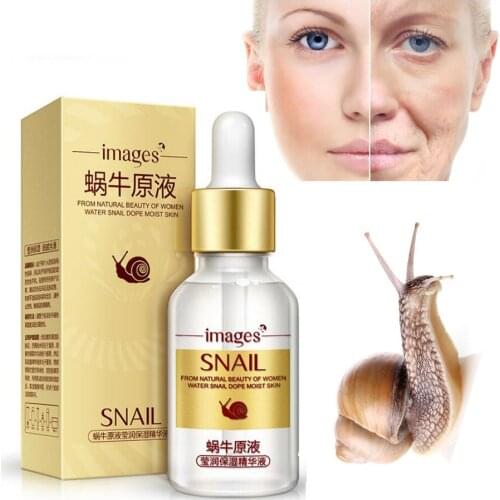 IMAGES Snail Extract Serum Face Essence Anti Wrinkle Hyaluronic Acid Anti Aging Collagen Whitening Moisturizing Face Care Beauty