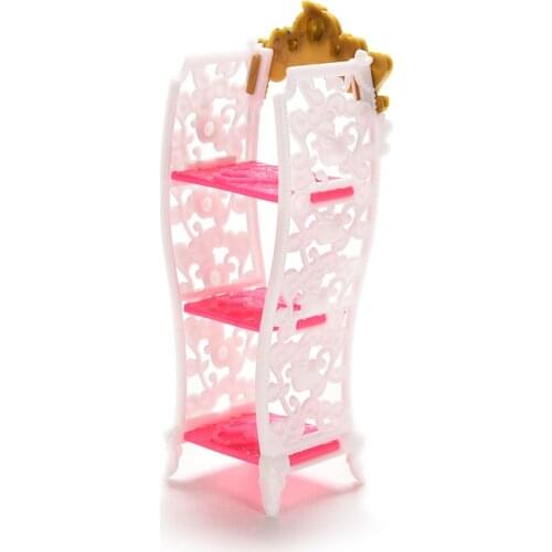 1 PC Doll Shoe Cabinet Toys Mini Dolls Living Room Home House Decor Furniture Color Random