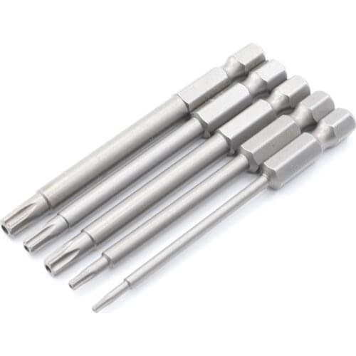75mm Torx screwdriver bit S2 alloy steel 1/4" hexagon handle T6-T40 manual electric screwdriver batch