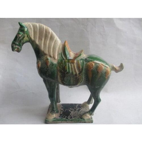20.3cm * /Tang sancai ceramic collection horses in ancient China
