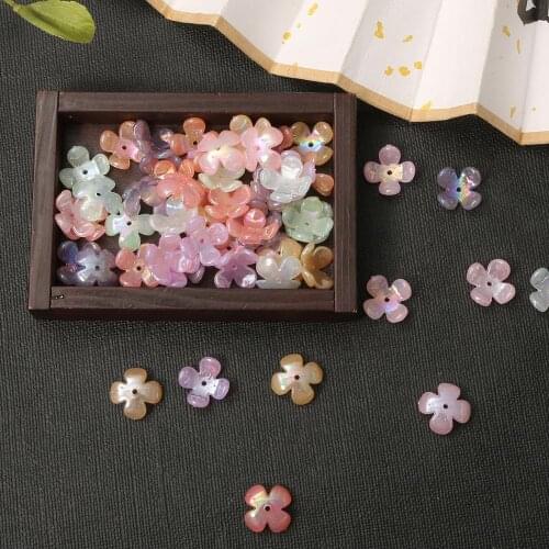 20pcs Acrylic Petals Charm for women DIY Fashion Jewelry findings Earrings Necklace Pendant Bracelet Beads Accessories