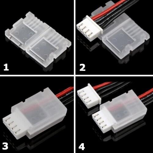 5pcs Lipo Battery AB clip Balance Charger Plug Line Wire Connector Cable 2s 3s 4s 5s 6s