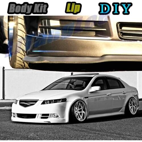 Car Bumper Lip Front Spoiler Skirt Deflector For Acura TL UA4-UA5 UA6-UA7 UA8-UA9 Tune Car Modification Modified Body Kit Lips