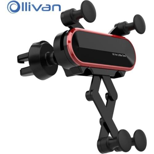 OLLIVAN Car Phone Holder For iPhone 12 11 Pro Samsung Xiaomi Huawei Auto Air Vent Mount Holder Smartphone Car Phone Stand
