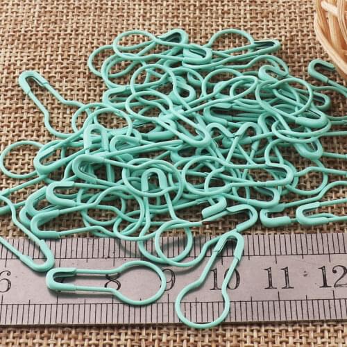100 pcs Green Safety Pins,Bulb Pins,Pear safety pins,knitting pin Removable Stitch Markers,jewelry pins