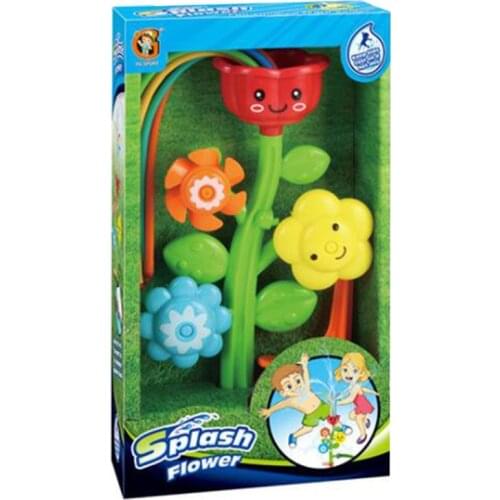 Kids Flower Sprinkler Water Spray Toy for Lawn Yard Splash Outdoor Summer Fun P31B