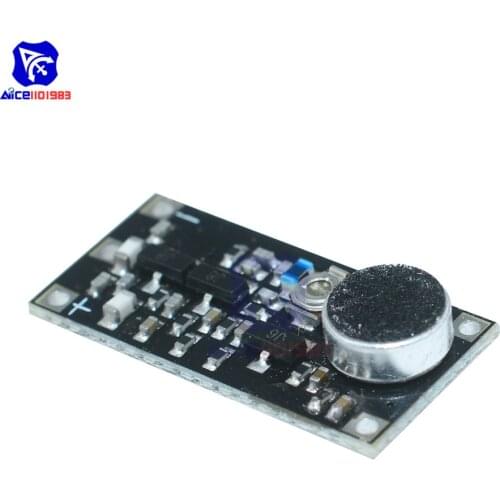 Diymore DC 2 -9V 9mA 88-115MHz Mini FM Transmitter Wireless Microphone Surveillance Frequency Board Module for Arduino