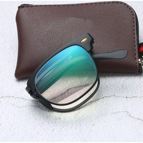 Flexible Foldable Reading Glasses Fashion Anti Blue Lighe Presbyopia Eyewear Portable Pocket Magnifier Men Women Reader