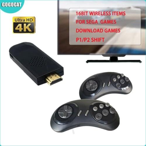 HD MD Wireless Retro Gaming Console 16 bit For Sega Genesis Game Stick For Sega Genesis Mini/Mega Drive Controller Portable Gift