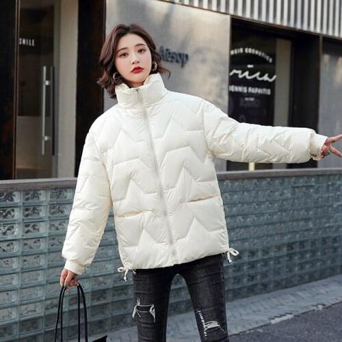 New Winter Women Zipper Jacket High Quality Stand-callor Coat Streetwear Warm Parkas Snow Wear Clothing Female Thicken Outerwear