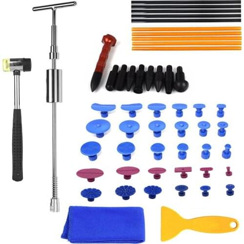 PDR Tools Car Dent Repair Kit Dent Removal Paintless Dent Repair Tools Dent Puller Reverse /Slide Hammer Repair Hammer Tap Down