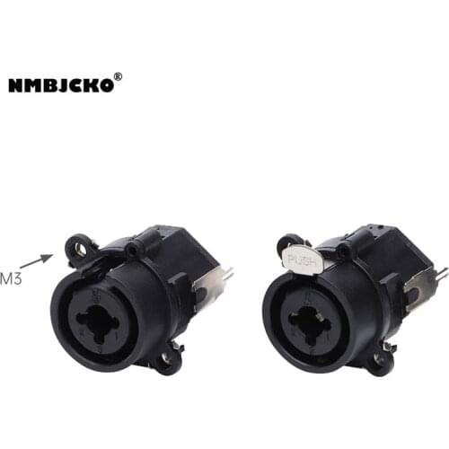 NMBJCKO 4070408 model 100pcs/lot Combo sheet 6.35 jack stereo female 7 pin xlr chassis d standard