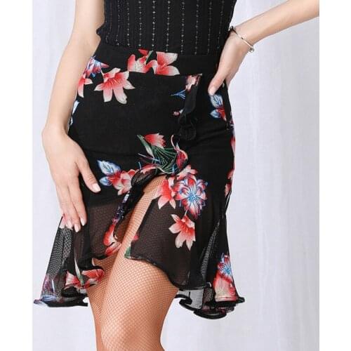 New Lady Latin Dance Skirt Dress Sexy Adult Skirt Ballroom Latin Dance Dress Costume WomenS Practice Performance Wear SL1862