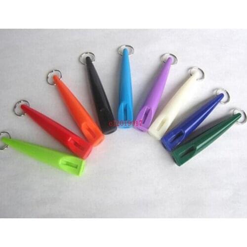 500pcs/lot New Dog Whistle Stop Barking Silent Pet Training Plastic Whistles Dog Animal Obedience Sound Free Shipping