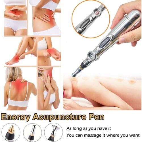 New Electric Acupuncture Point Massage Pen Laser Therapy Heal Massage Meridian Energy Pen Relief Pain Body Massager Tools 2020