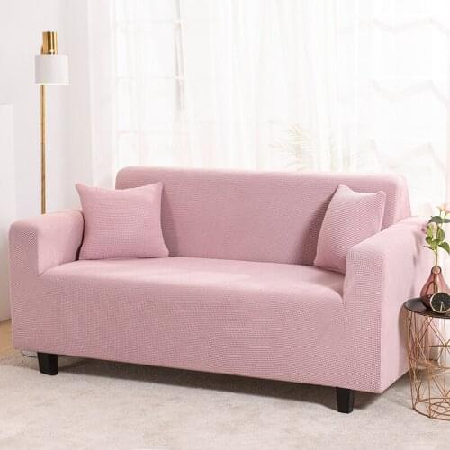 Solid Elastic Sofa Slipcovers Universal Knitted Thicken Stretch For Living Room Furniture Protector Armchair Couch Cover