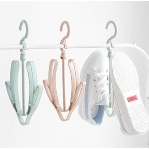 2 Hooks Plastic Shoes Drying Rack Household Shoes Hanging Storage Shoe Shelf Drying Rack shoe organizer for closet