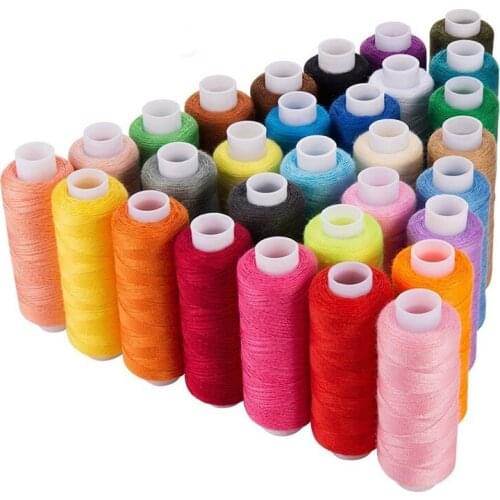 Practical 30 Spool Sewing Thread, 250 Yard Each Assorted Spool Threads Sewing Thread Bobbins Of Colorful Assorted Thread Spool f