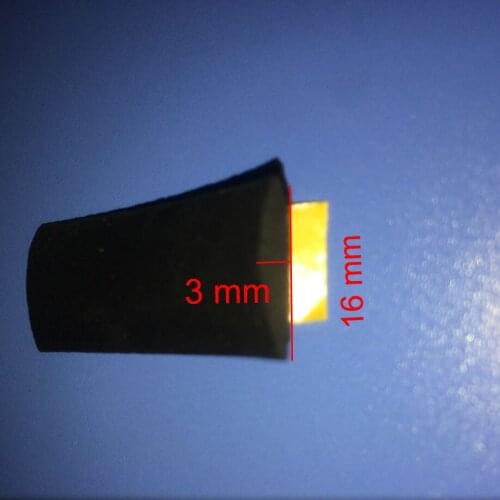 3m x 16mm x 3mm self adhesive rubber foam seal strip weatherstrip