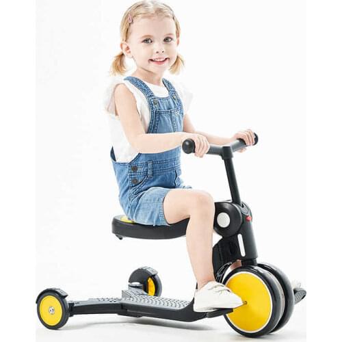 LazyChild Scooter Baby Children 5 in1 Multifunctional Walking Balance Tricycle Three-wheeled Stroller Easy Installation