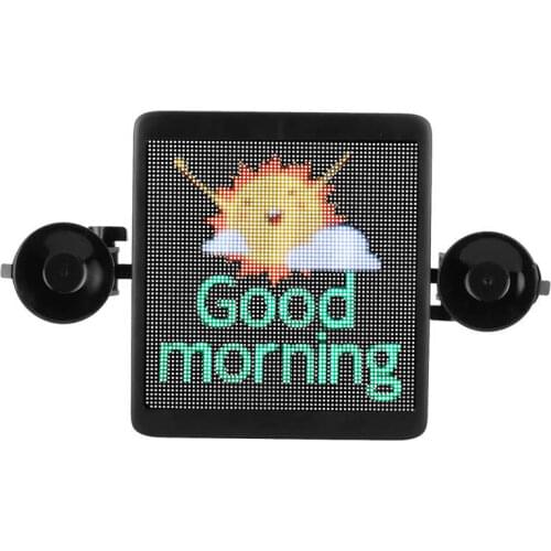 LED Display Screen 12V 30W Car LED Sign with Mounting Bracket Charger for SUV for Truck for Car