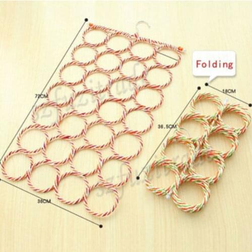 Scarf Hanger Scarves Display Hang Ties Belt Organize Circle Storage Holder