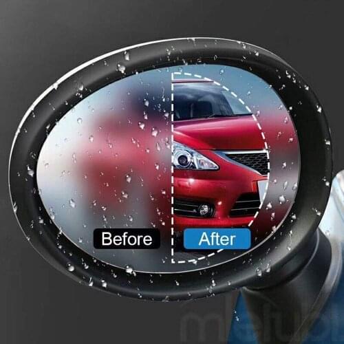 10SETS HD Car Rearview Mirror Protective Film,Anti Water Mist Film Anti Fog Rainproof Rear View Mirror Protective Film 2 Pack