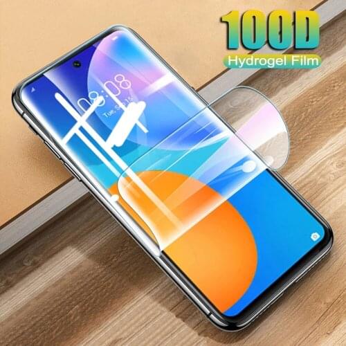 9D soft full cover phone screen protector for huawei p smart plus 2018 Z S pro 2019 2020 2021 hydrogel protective film Not Glass
