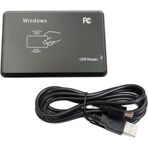 Double Frequency 125Khz 13.56mhz RFID Reader EM4100 USB Proximity Sensor Smart Card Reader EM ID USB For Access Control 2 Order