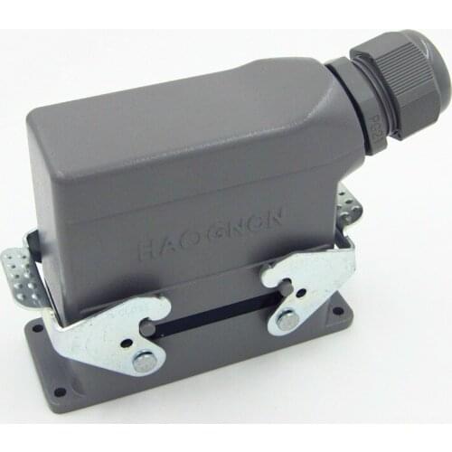 HDC-HE-016-1 Heavy Load Connector 16 Core 16A Rectangle Connector Heat Flux Avenue Plug