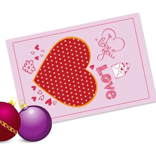 Valentines Day Heart-shaped Happy Valentines Day Small Envelope Gift Card Wedding Decoration Greeting Cards Post Card For Girl